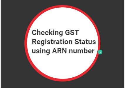 GST registration status using SRN number