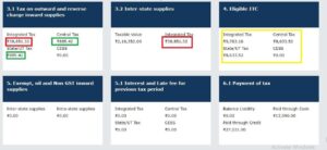 GSTR-3B Main Screens