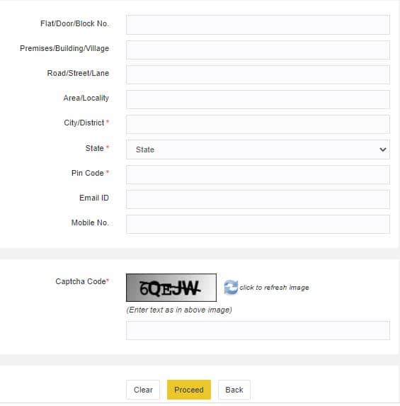 Payment page in TIN NSDL