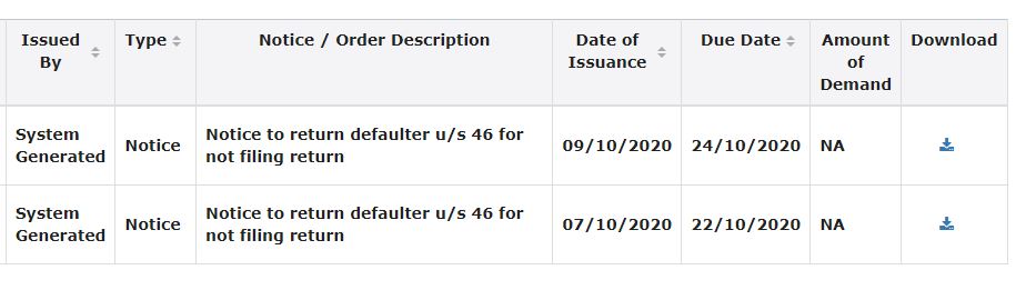 GSTR 3A notices