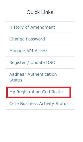 my gst registration certificate